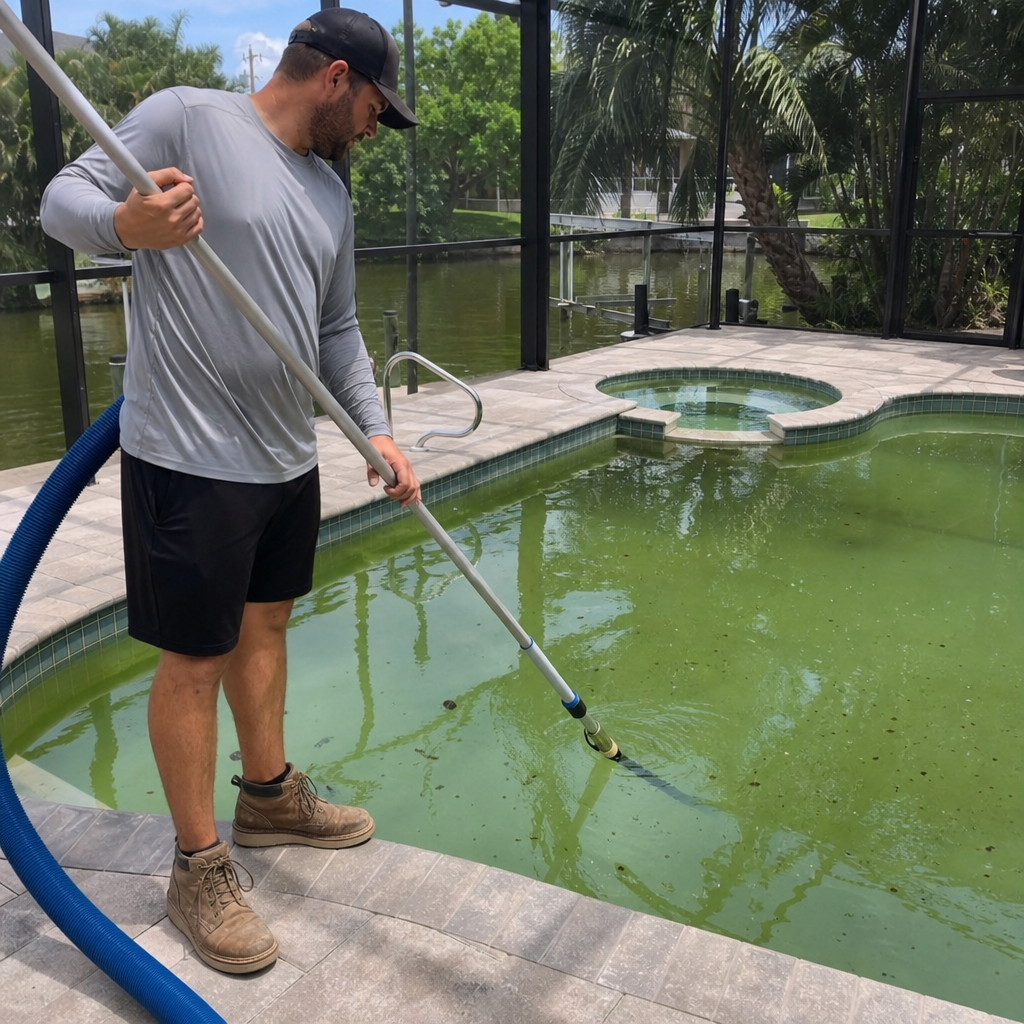 Green Pool Clean Up in Forts Myers