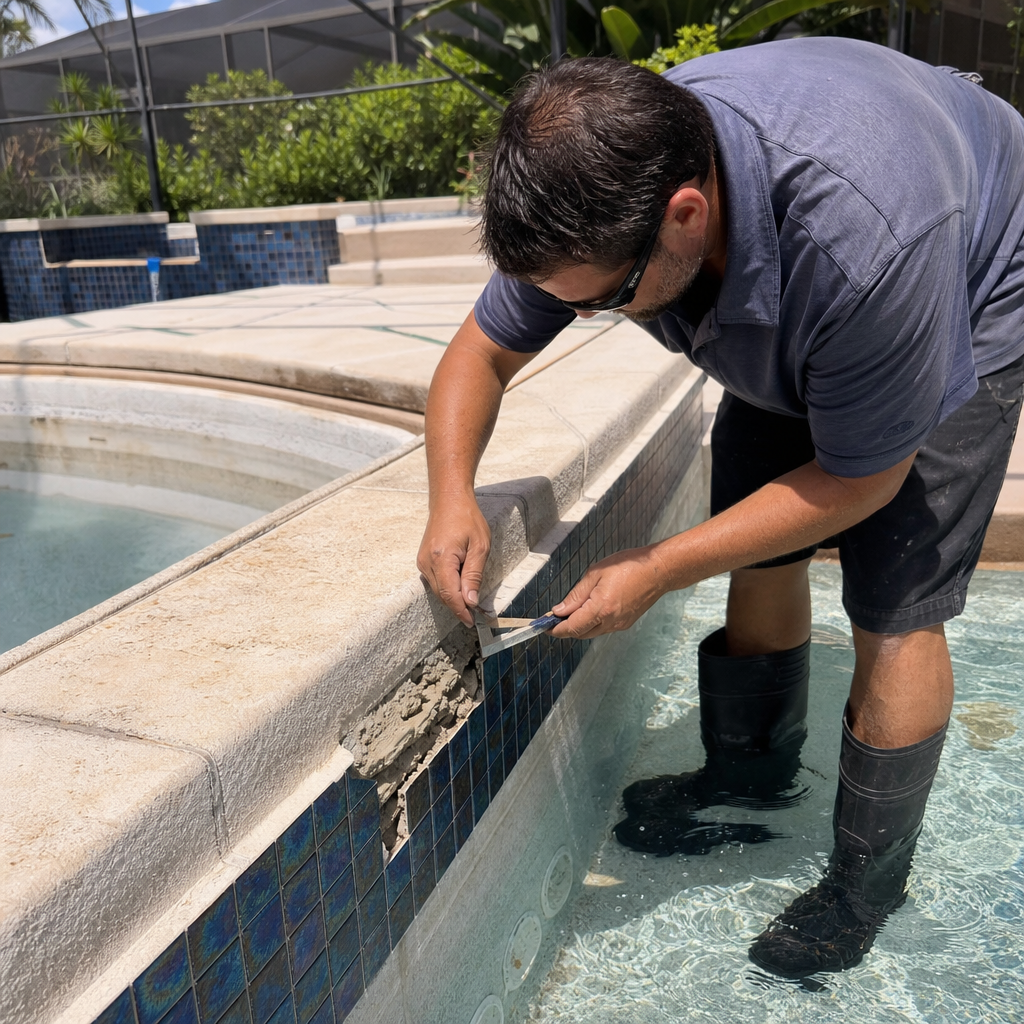 Pool Tile Replacement in Forts Myers